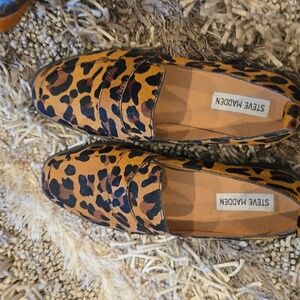 Steve Madden Cheetah loafers